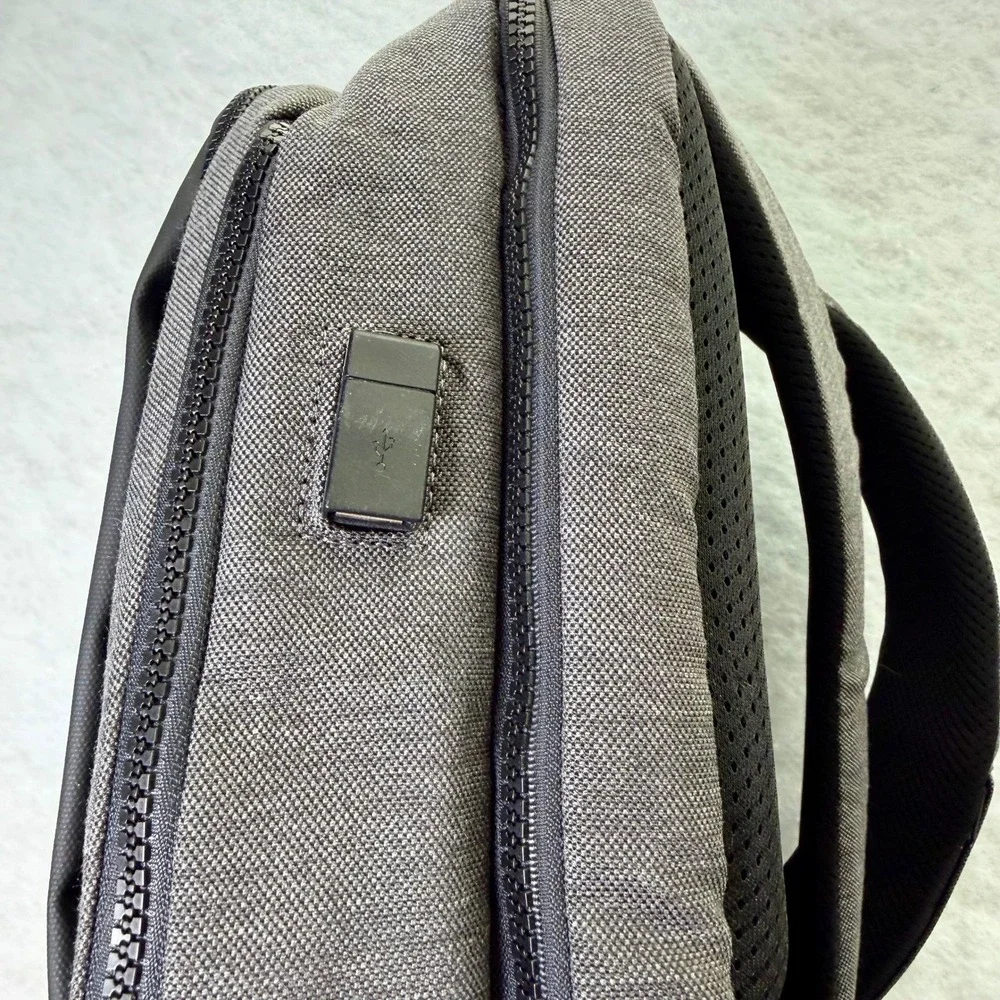 1XD GEAR Tech Laptop Backpack w/ RFID& USB Charging Port NWT‎ Black/Charcoal